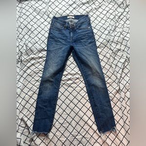 Madewell 98% cotton blue jeans.